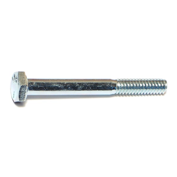 Midwest Fastener Grade 5, 1/4"-20 Hex Head Cap Screw, Zinc Plated Steel, 2-1/4 in L, 100 PK 00259 - main